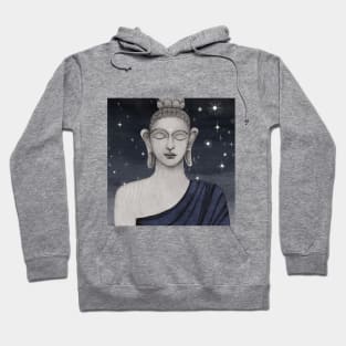 sleeping buddha with stars Hoodie